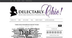 Desktop Screenshot of delectablychic.com